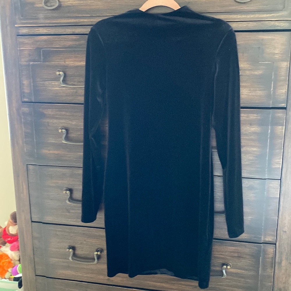 H&M Black Velvet Dress